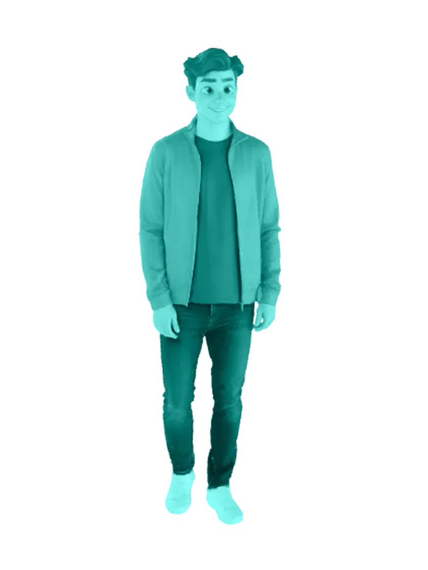 3D model: Disney School Boy (generated with Julian NXT)