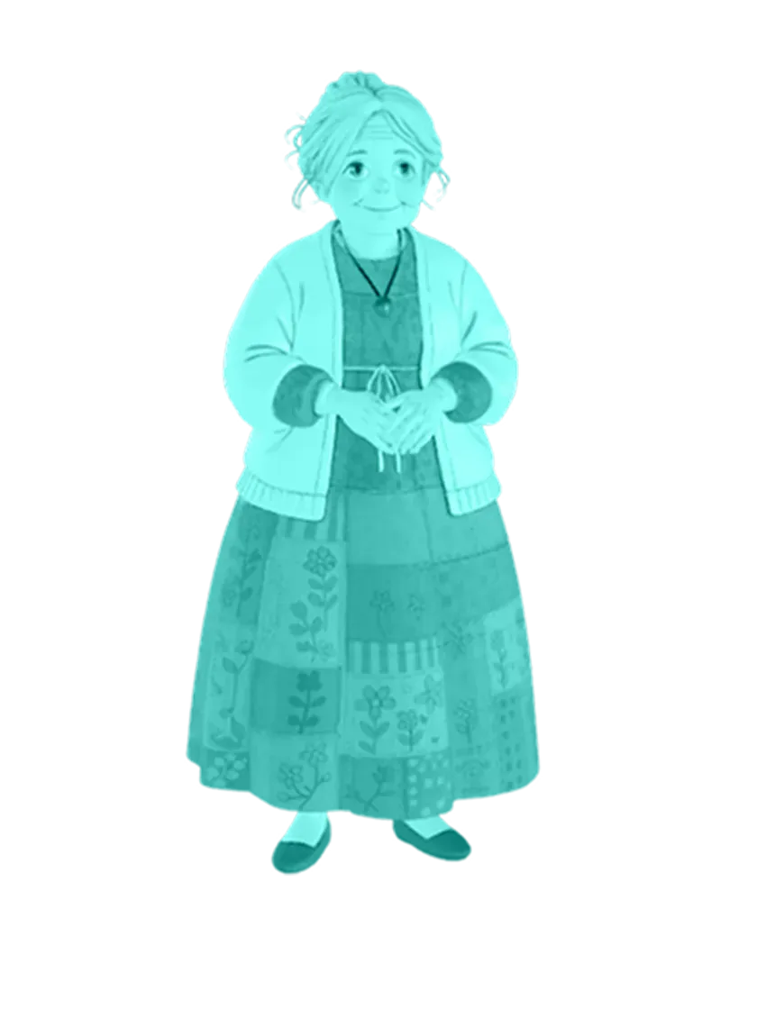 3D model: Ghibli Granny (generated with Julian NXT)