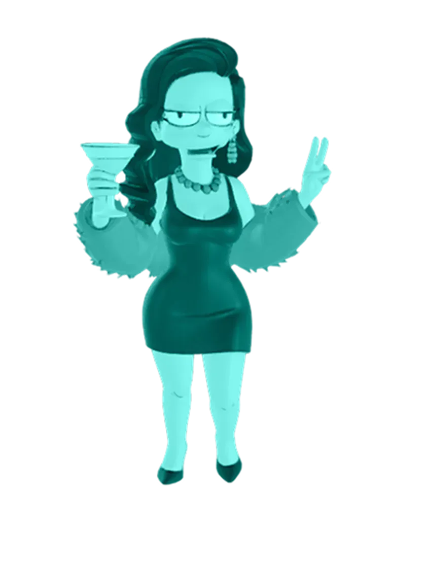 3D model: Simpsons woman 2 (generated with Julian NXT)