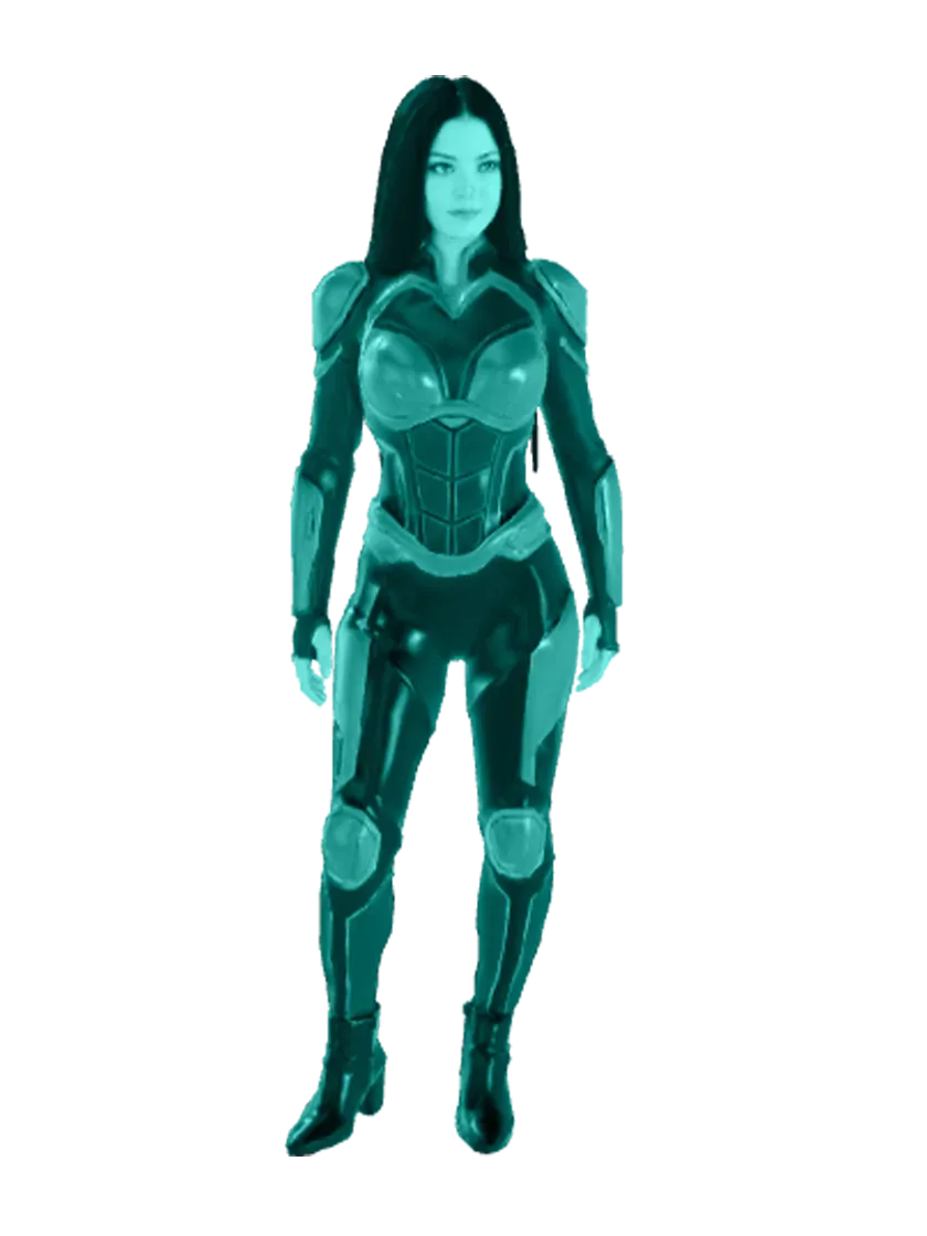 3D model: Superhero girl 1 (generated with Julian NXT)