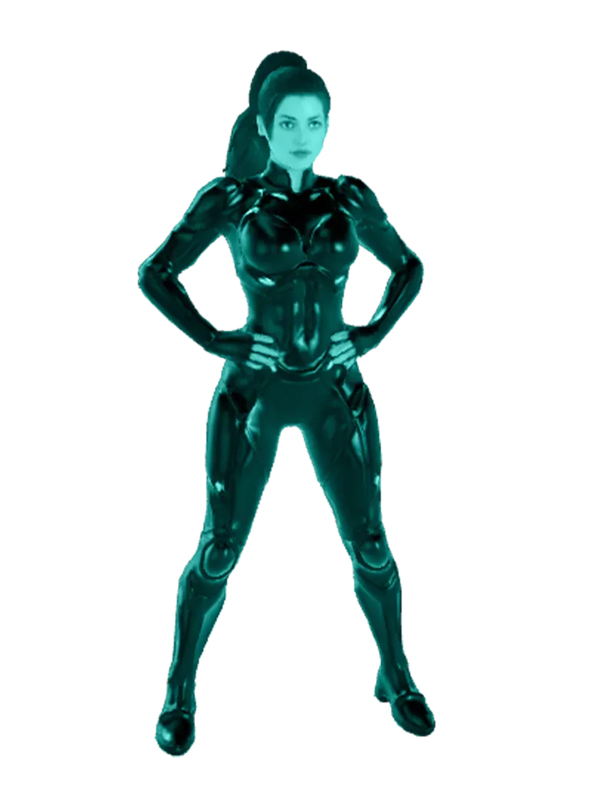 3D model: Superhero girl 2 (generated with Julian NXT)