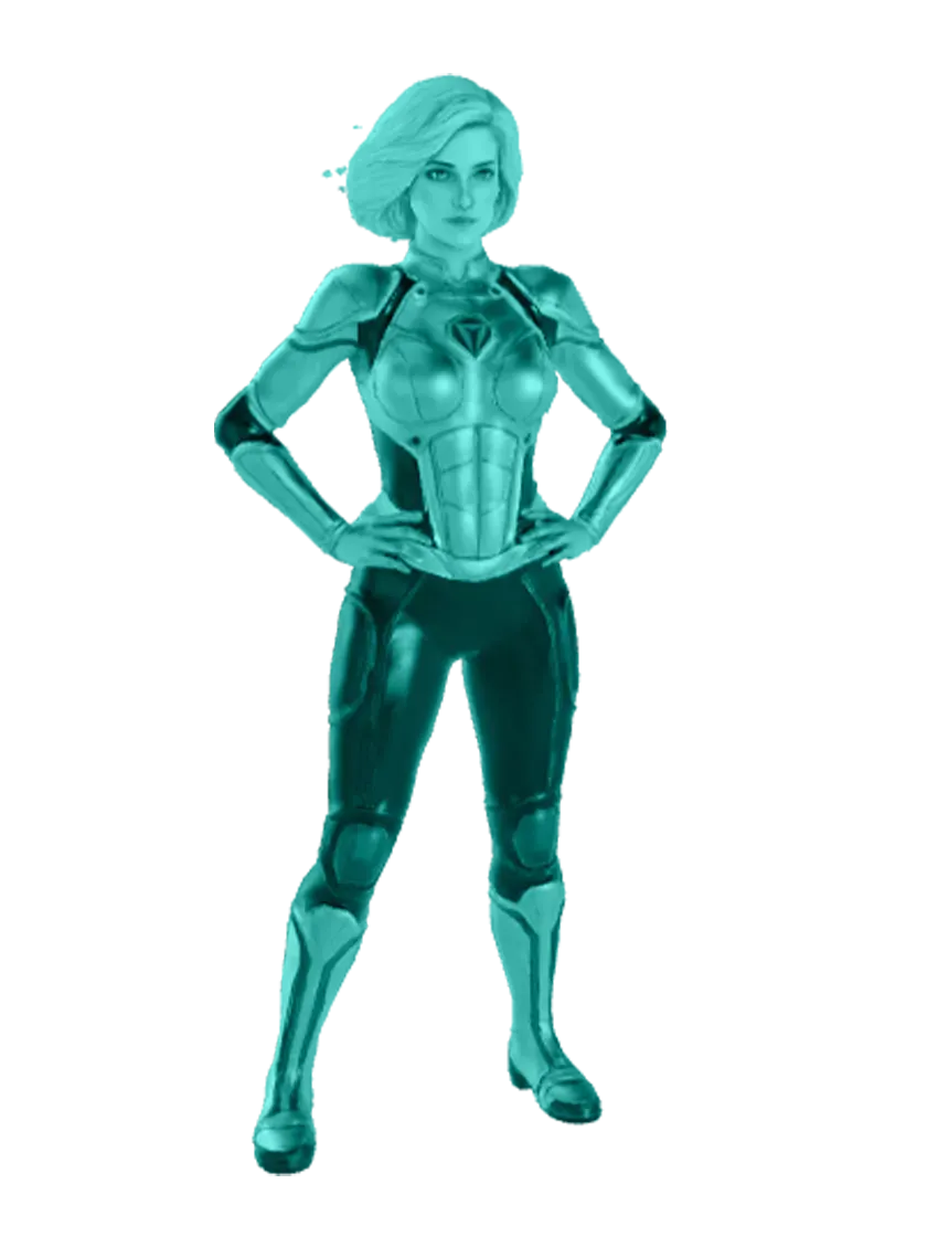 3D model: Superhero girl 3 (generated with Julian NXT)
