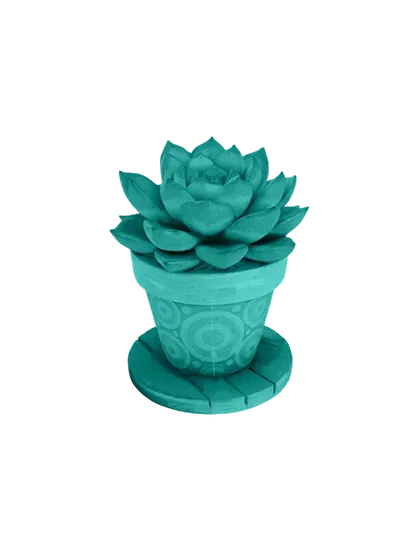 3D model: Succulent Plant (generated with Julian NXT)