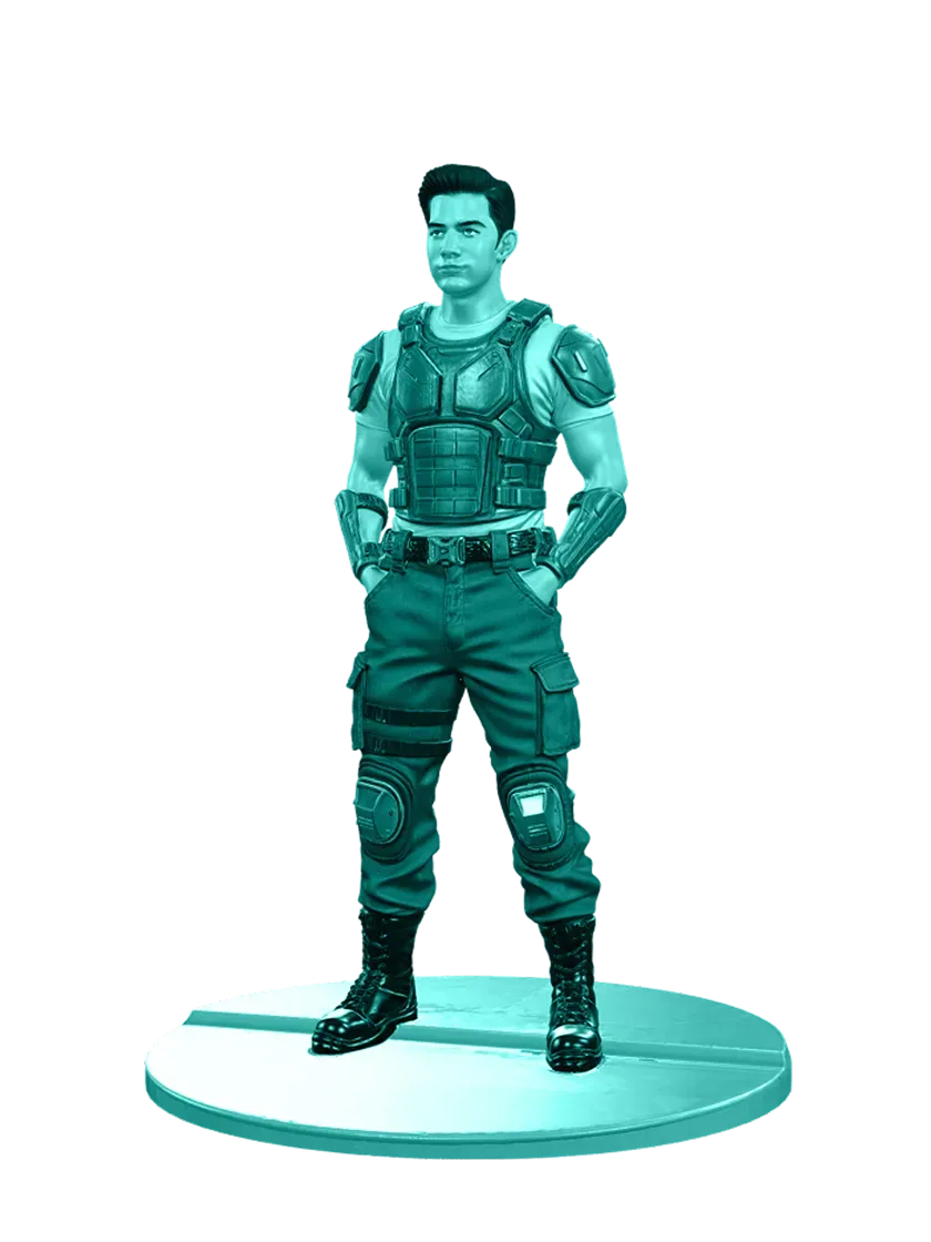 3D model: Guy 3 Action Figure (generated with Julian NXT)