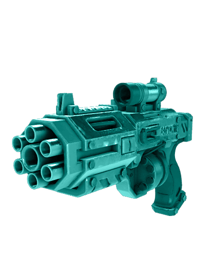 3D model: Gatling Gun (generated with Julian NXT)