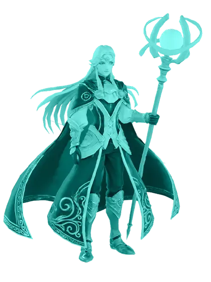 3D model: Anime Magician (generated with Julian NXT)