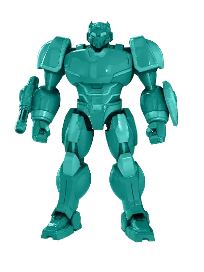 3D model: Combat Mech (generated with Julian NXT)