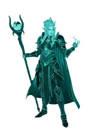 3D model: Elf Witch (generated with Julian NXT)