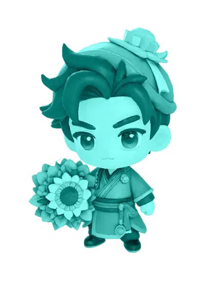 3D model: Florist (generated with Julian NXT)