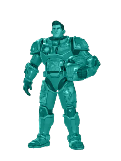 3D model: Iron Jugerman (generated with Julian NXT)