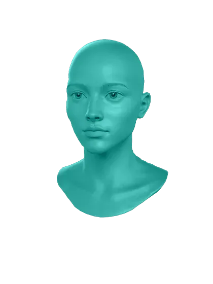 3D model: Bald Woman (generated with Julian NXT)