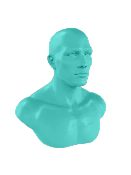 3D model: Bald Man (generated with Julian NXT)