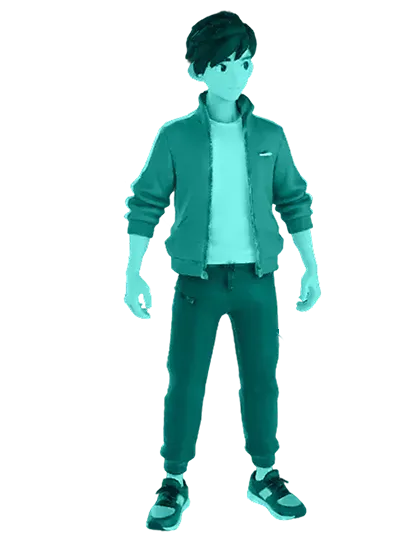 3D model: Anime Boy (generated with Julian NXT)