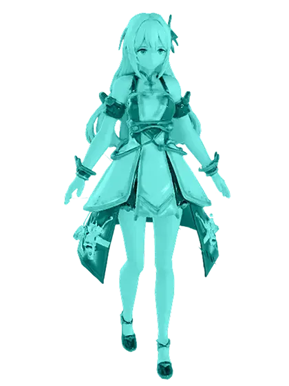 3D model: Magician Girl (generated with Julian NXT)