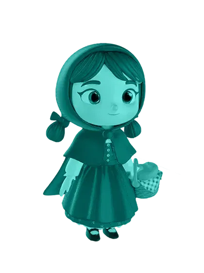 3D model: Red Hood Girl (generated with Julian NXT)