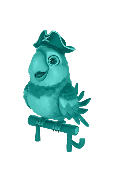 3D model: Pirate Parrot (generated with Julian NXT)