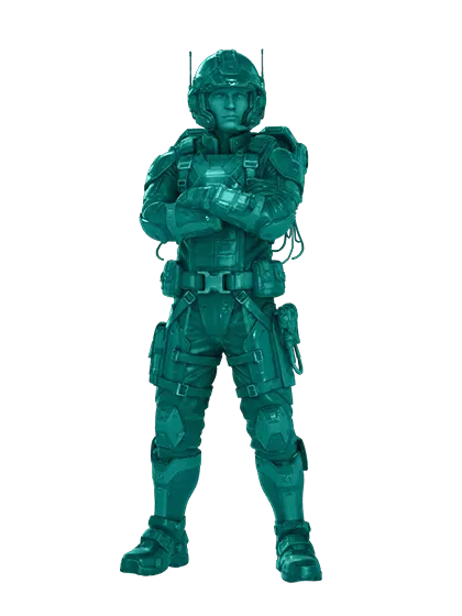 3D model: Human Pilot (generated with Julian NXT)