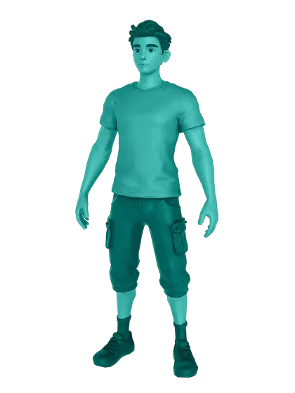 3D model: Civilian (generated with Julian NXT)