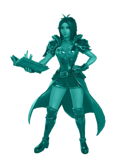 3D model: Girl Sorcerer (generated with Julian NXT)