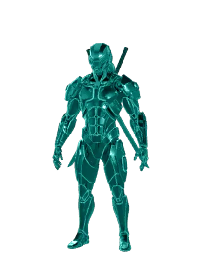 3D model: Neon Vanguard (generated with Julian NXT)
