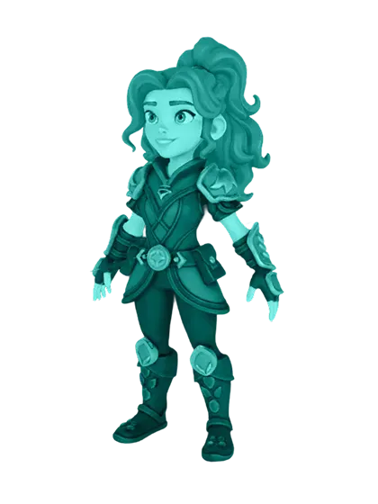 3D model: Female Adventurer (generated with Julian NXT)