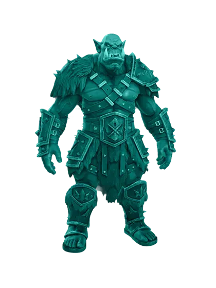 3D model: Orc Warrior (generated with Julian NXT)