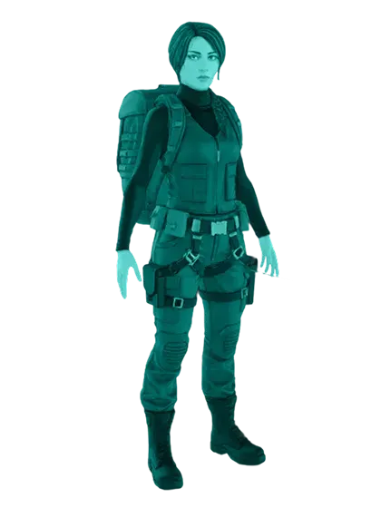 3D model: Female Ranger (generated with Julian NXT)