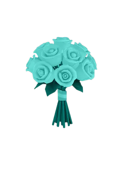 3D model: Yellow Rose Bouquet (generated with Julian NXT)