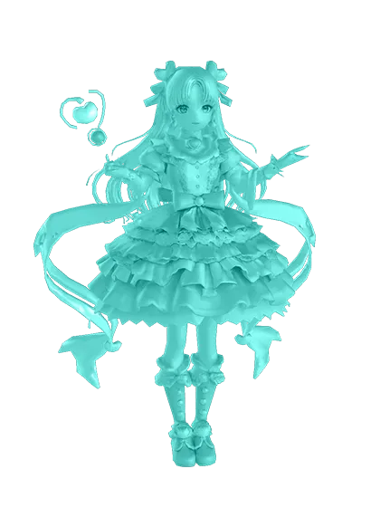 3D model: Shojo Fantasy Girl (generated with Julian NXT)