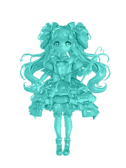 3D model: Shojo Magical Girl (generated with Julian NXT)