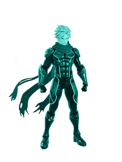 3D model: Shonen Hero (generated with Julian NXT)