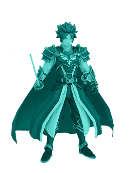 3D model: Shonen Fantasy Warrior (generated with Julian NXT)