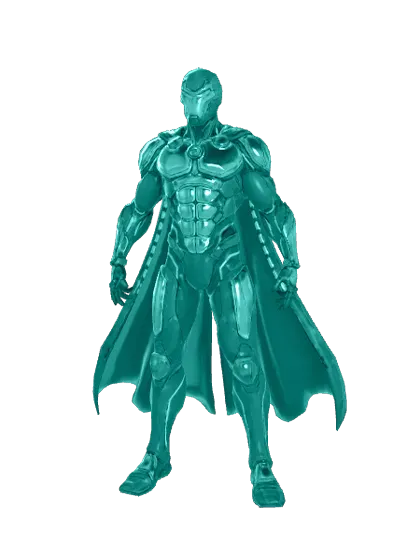 3D model: Armored Hero (generated with Julian NXT)
