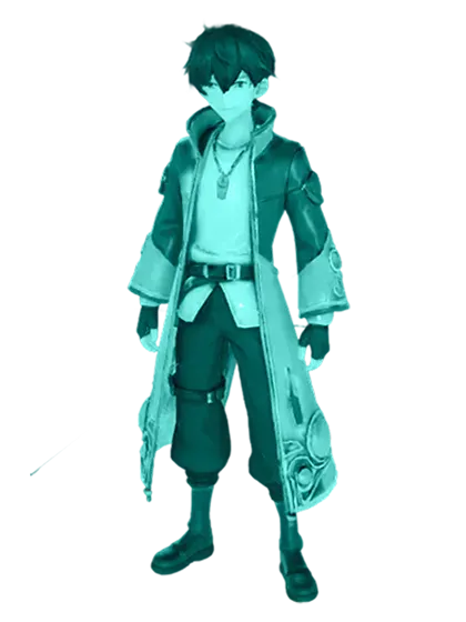 3D model: Anime Sorcerer (generated with Julian NXT)