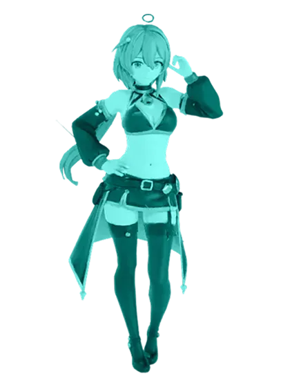 3D model: Anime Woman Pirate (generated with Julian NXT)