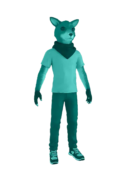 3D model: Humanoid Fox (generated with Julian NXT)