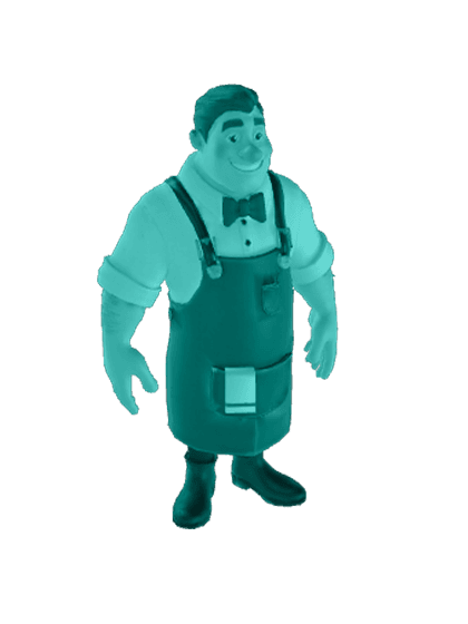 3D model: Bartender (generated with Julian NXT)