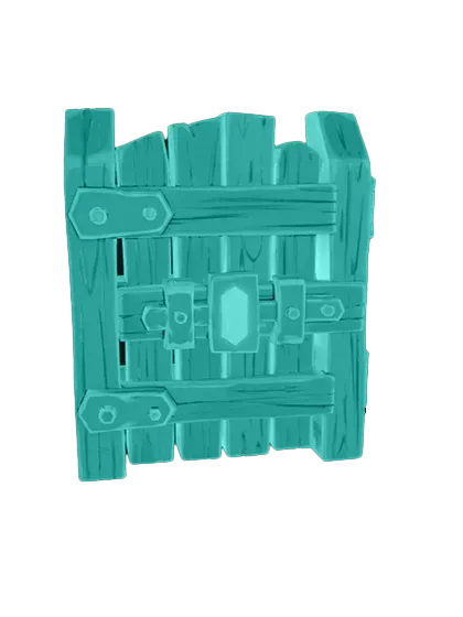 3D model: Wooden Gate (generated with Julian NXT)